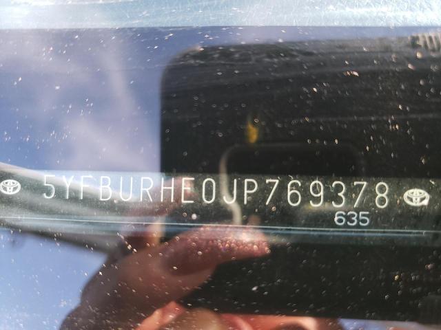 2018 TOYOTA COROLLA L 5YFBURHE0JP769378