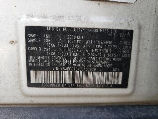 4S4BRCACXB3435839 Subaru Outback 2.5i