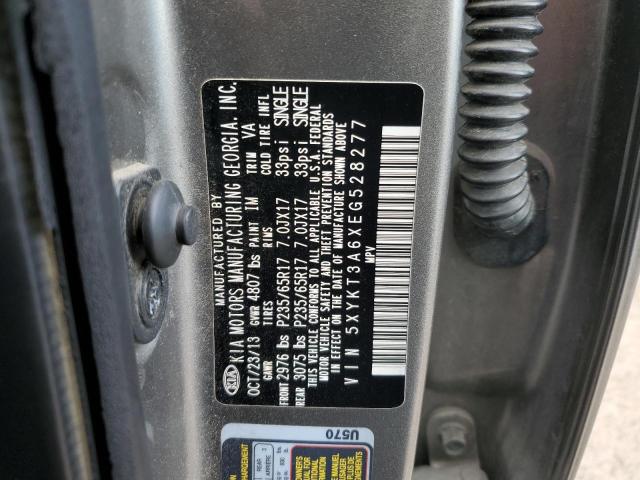 5XYKT3A6XEG528277 KIA SORENTO LX