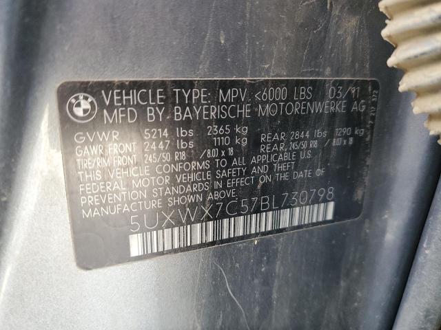 5UXWX7C57BL730798 BMW X3 Xdrive35i