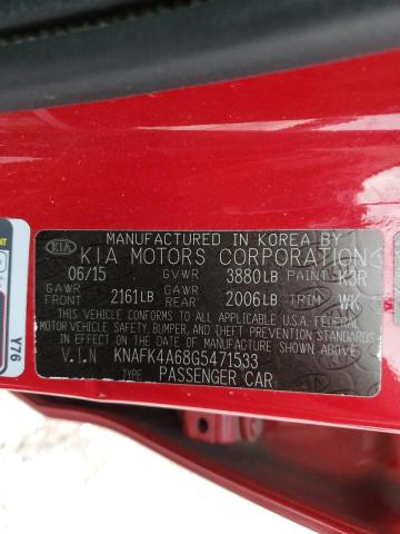 KNAFK4A68G5471533 KIA FORTE LX