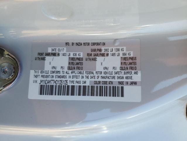 2017 MAZDA MX-5 MIATA - JM1NDAM77H0105105