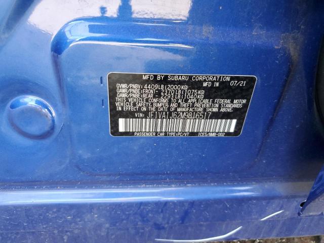 JF1VA1J62M9816517 Subaru Wrx Limited