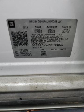 2019 BUICK ENCLAVE PR - 5GAERCKW2KJ224075