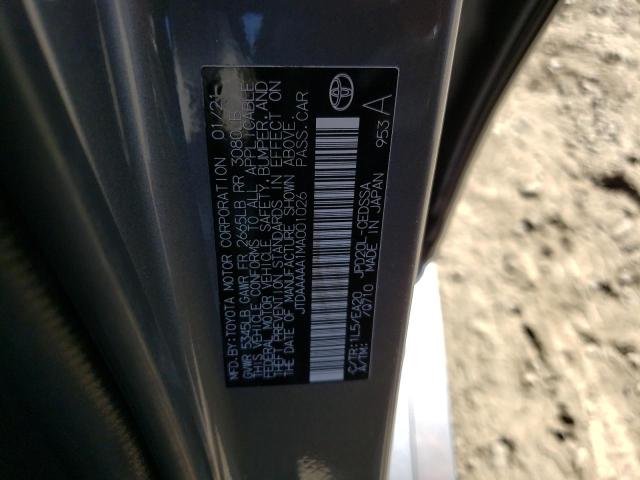 2021 TOYOTA MIRAI XLE JTDAAAAA1MA001026