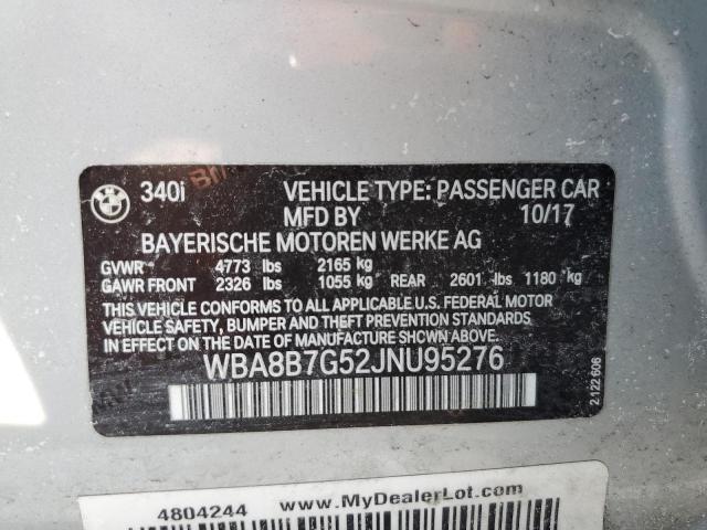 2018 BMW 340 XI - WBA8B7G52JNU95276
