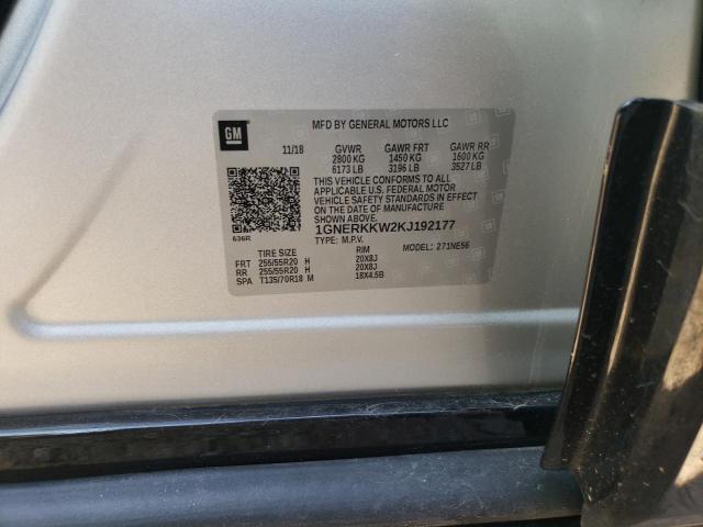 2019 CHEVROLET TRAVERSE P - 1GNERKKW2KJ192177