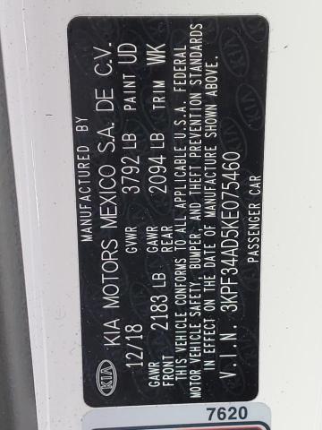 2019 KIA FORTE GT L - 3KPF34AD5KE075460