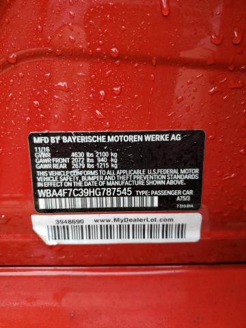 2017 BMW 430I GRAN - WBA4F7C39HG787545