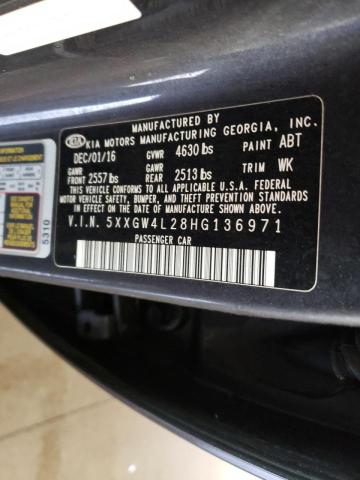 5XXGW4L28HG136971 KIA OPTIMA SX