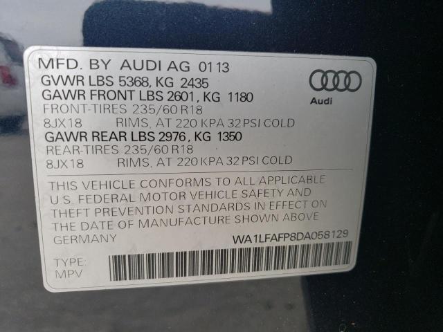 VIN WA1LFAFP8DA058129 2013 Audi Q5, Premium Plus no.13