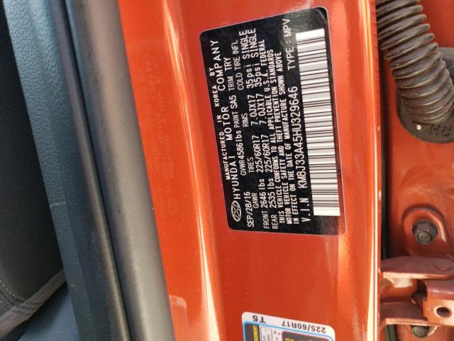 2017 HYUNDAI TUCSON LIM - KM8J33A45HU329646