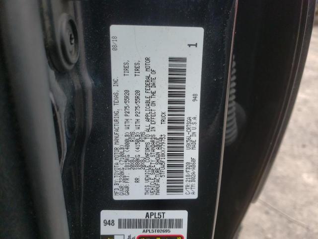 2019 TOYOTA TUNDRA DOU - 5TFUW5F18KX779753