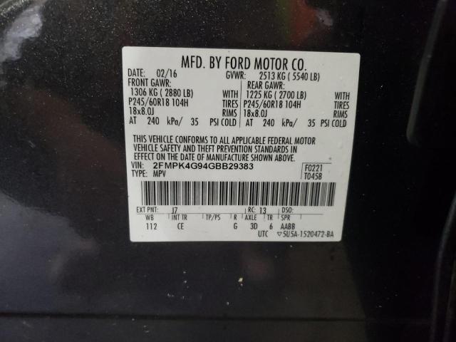 2016 FORD EDGE SE - 2FMPK4G94GBB29383