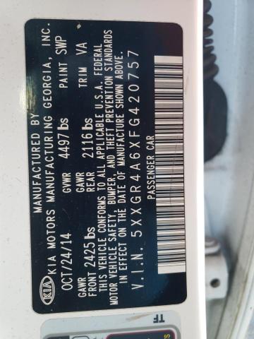 5XXGR4A6XFG420757 KIA OPTIMA SX
