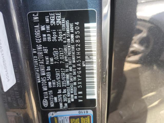 5XYPG4A5XHG289504 KIA SORENTO LX