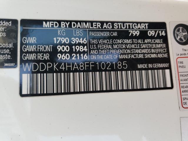 2015 MERCEDES-BENZ SLK 250 - WDDPK4HA8FF102185