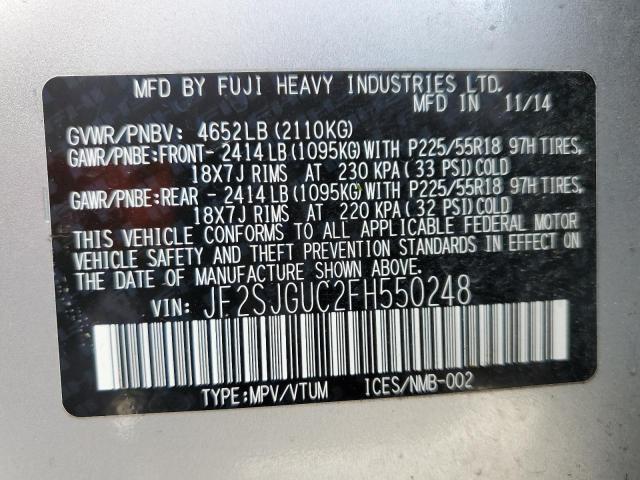 JF2SJGUC2FH550248 Subaru Forester 2.0xt Touring