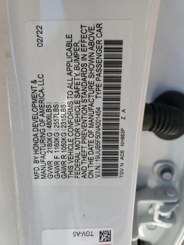 2022 ACURA TLX TECH A - 19UUB5F50NA001454