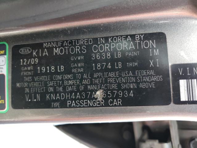 KNADH4A37A6657934 KIA Rio