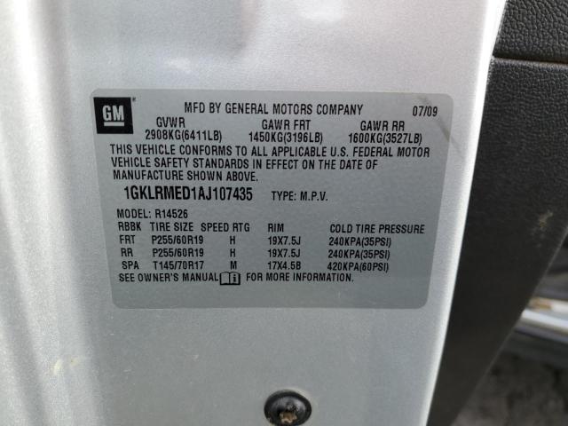 1GKLRMED1AJ107435 GMC Acadia Slt-1
