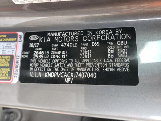KNDPMCACXJ7407040 KIA Sportage Lx