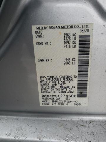 2020 NISSAN ALTIMA S 1N4BL4BVXLC274606