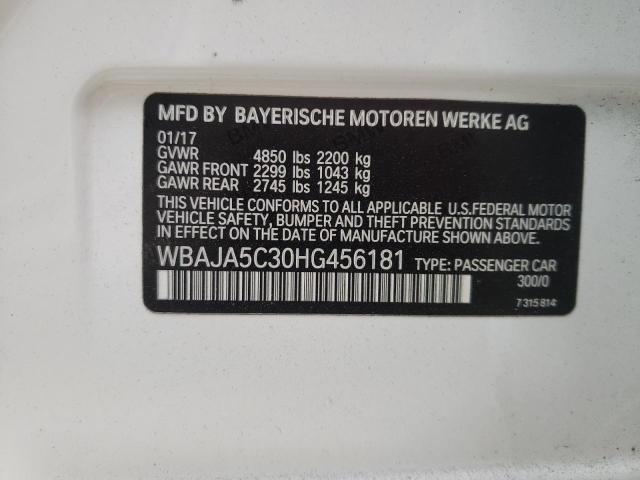 WBAJA5C30HG456181 BMW 530 I