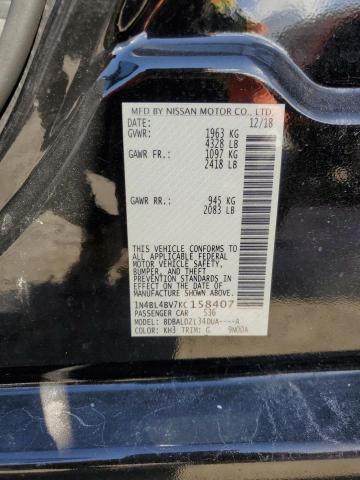 2019 NISSAN ALTIMA S - 1N4BL4BV7KC158407