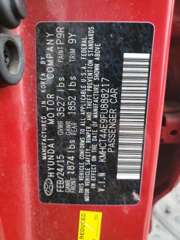 2015 HYUNDAI ACCENT GLS - KMHCT4AE9FU888217