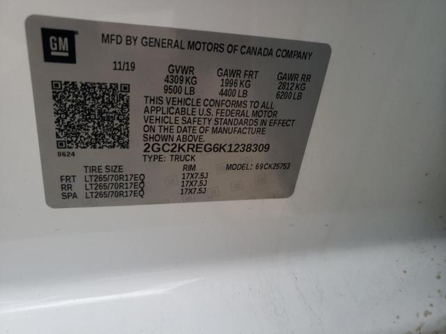 2019 CHEVROLET C/K2500 2GC2KREG6K1238309
