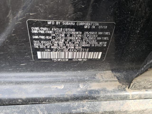 JF2GTAMC4KH218318 Subaru Crosstrek Limited