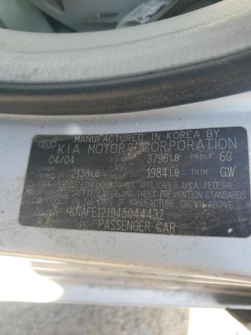 KNAFE121945044432 KIA SPECTRA LX