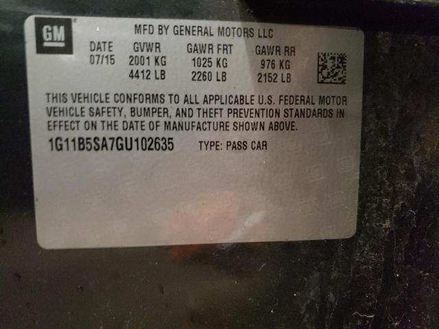 2016 CHEVROLET MALIBU LIM - 1G11B5SA7GU102635