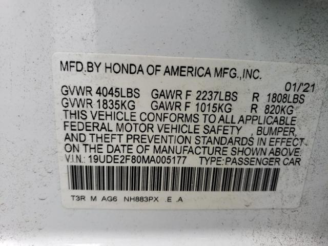 2021 ACURA ILX PREMIU - 19UDE2F80MA005177