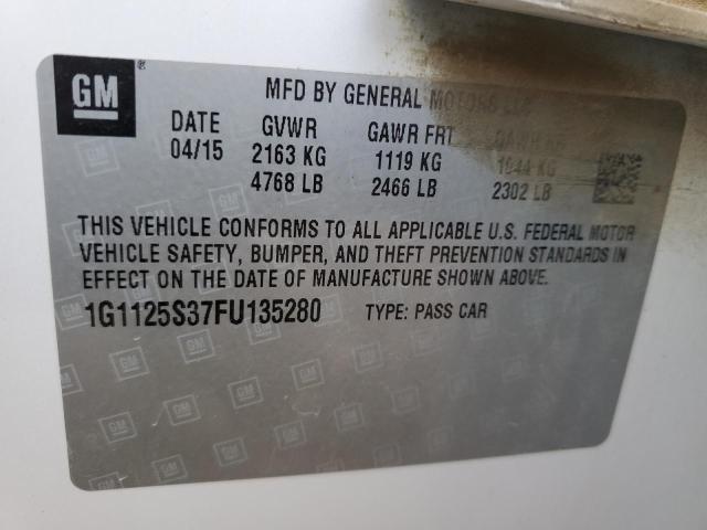 2015 CHEVROLET IMPALA LT - 1G1125S37FU135280