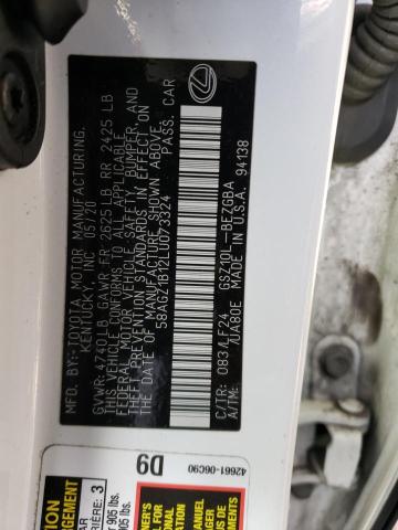 2020 LEXUS ES 350 F-S - 58AGZ1B12LU073324