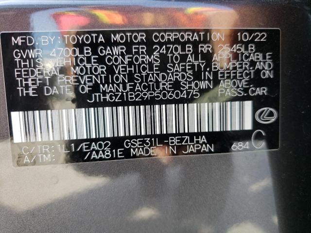 2023 LEXUS IS 350 F S JTHGZ1B29P5060475