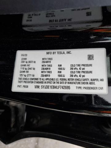 5YJ3E1EB4LF742695 Tesla MODEL 3