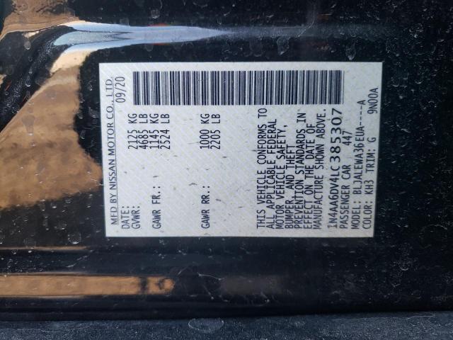 2020 NISSAN MAXIMA SL - 1N4AA6DV4LC385307
