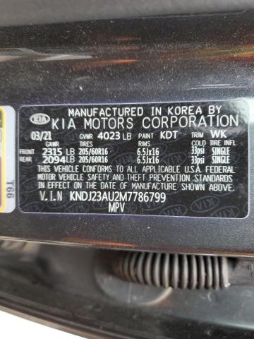 KNDJ23AU2M7786799 KIA SOUL LX
