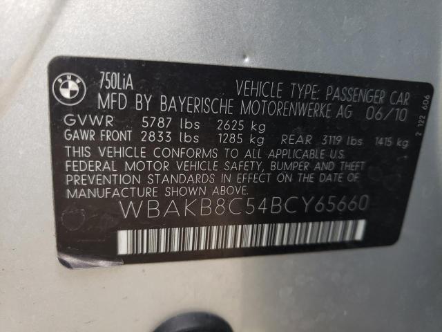 WBAKB8C54BCY65660 BMW 750 LI