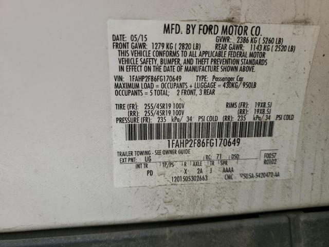 2015 FORD TAURUS LIM - 1FAHP2F86FG170649