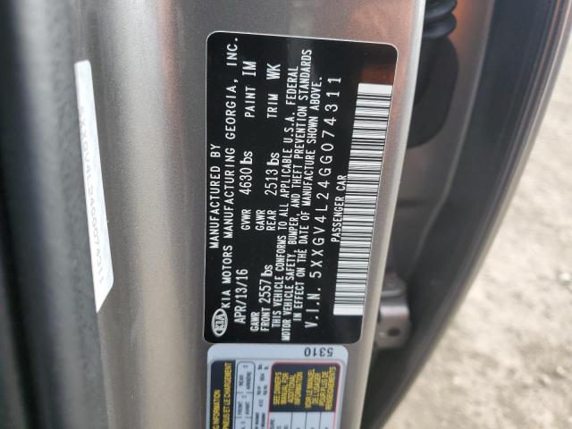 5XXGV4L24GG074311 KIA OPTIMA SXL