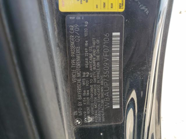 WBAUP73509VF07106 BMW 128 I