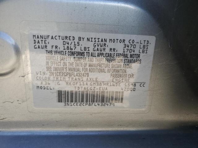 3N1CE2CP8FL432479 Nissan Versa Note S
