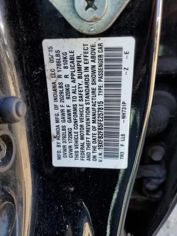 2015 HONDA CIVIC EX 19XFB2F85FE257815