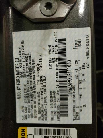 2020 LINCOLN MKZ RESERV 3LN6L5F9XLR611030