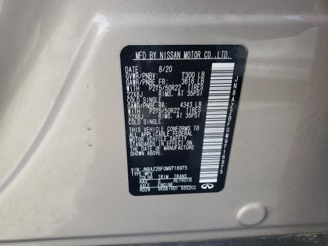 2021 INFINITI QX80 SENSO JN8AZ2BF0M9716975