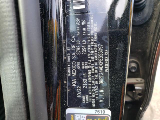 3KPF24ADXPE555097 KIA FORTE LX